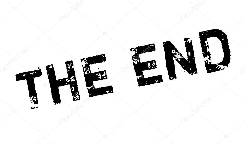 The End rubber stamp