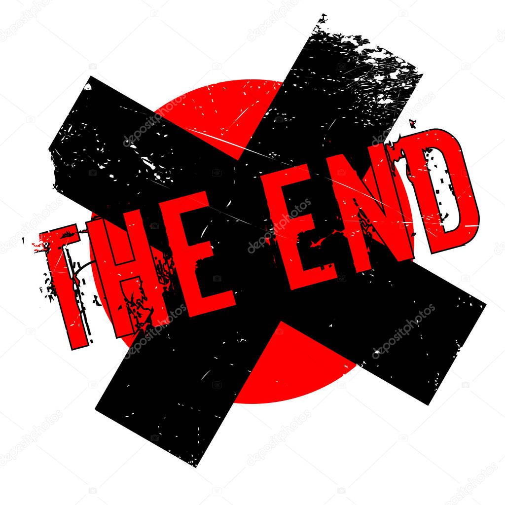 The End rubber stamp