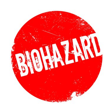 Biohazard lastik damgası
