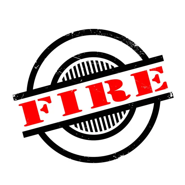 Fire rubber stamp — Stock Vector