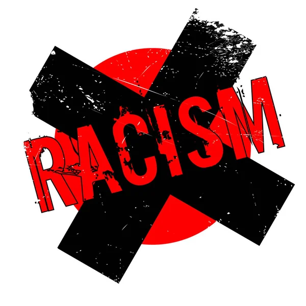 Racismo sello de goma — Vector de stock