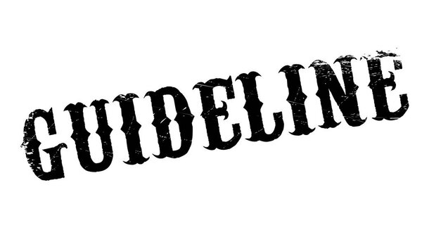 Guideline rubber stamp