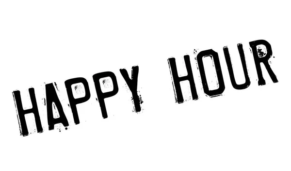 Timbre en caoutchouc Happy Hour — Image vectorielle