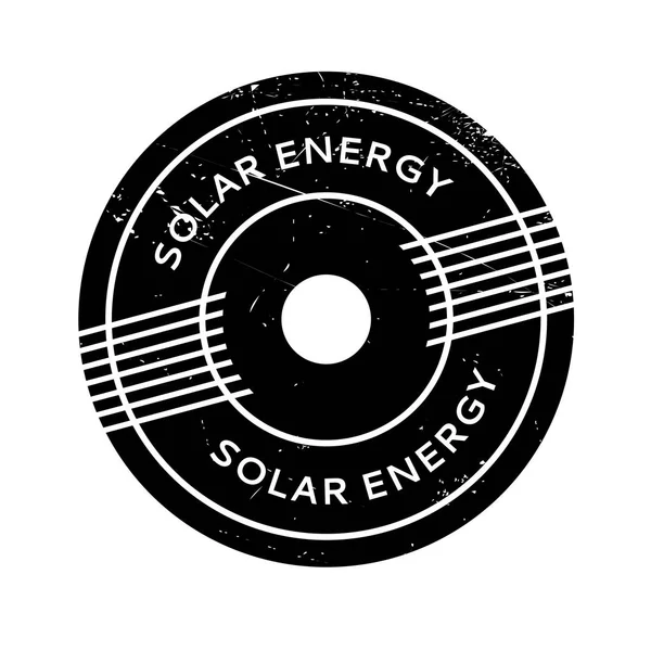 太陽エネルギーのゴム印 — ストックベクタ