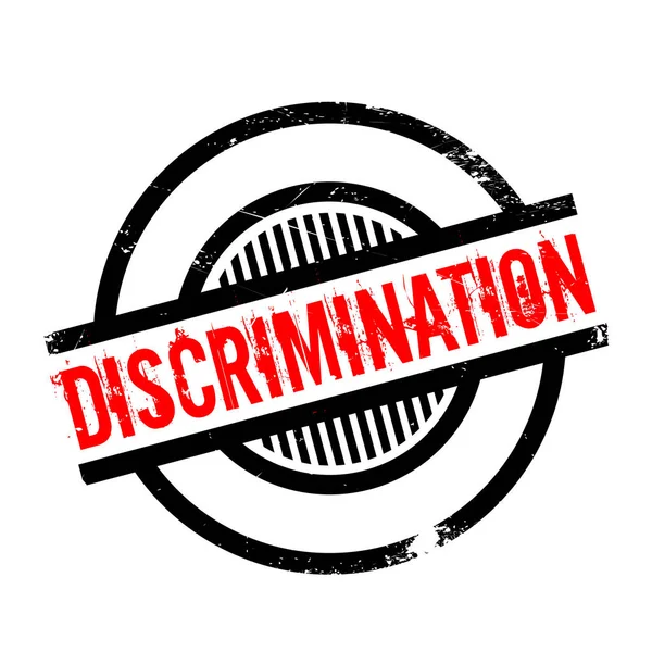 Discrimination rubber stamp — Stock Vector