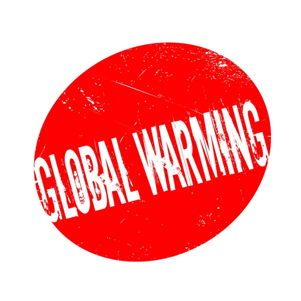 Global Warming gummistämpel — Stock vektor