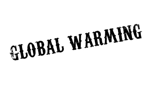 全球变暖橡皮戳 — 图库矢量图片