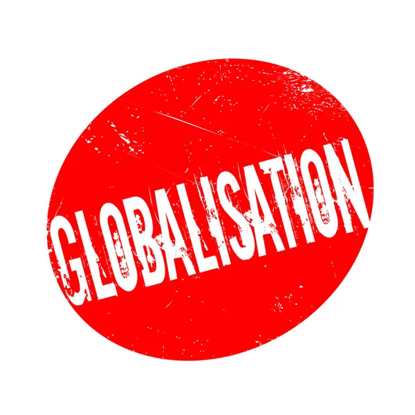 Παγκοσμιοποίηση καουτσούκ σφραγίδα — Διανυσματικό Αρχείο
