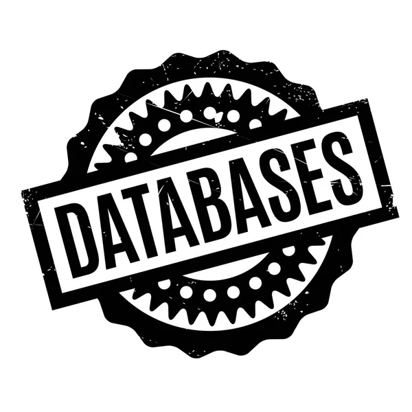 Datenbanken mit Stempel — Stockvektor