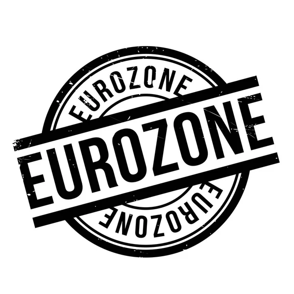 Timbre caoutchouc zone euro — Image vectorielle
