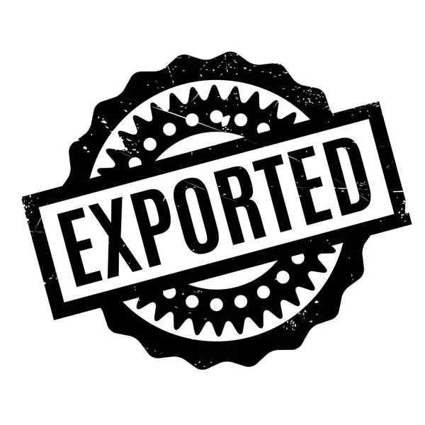 Selo de borracha exportado — Vetor de Stock