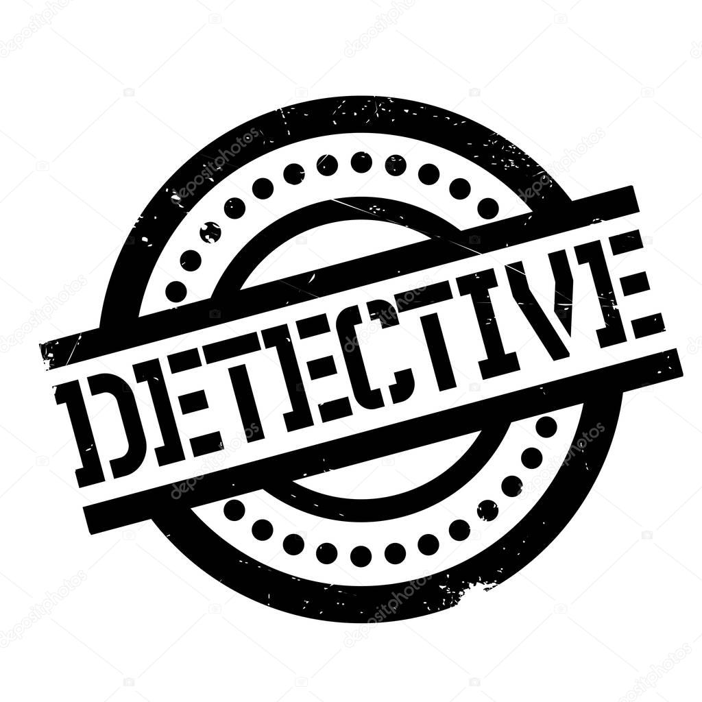 Detective rubber stamp