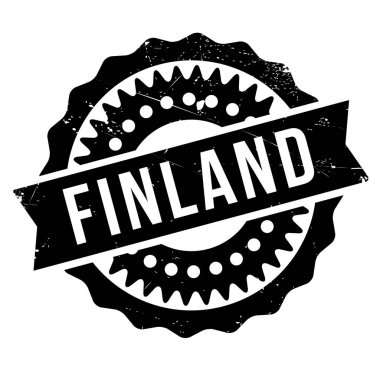 Finland stamp rubber grunge clipart