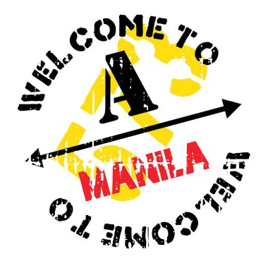 Manila damga kauçuk grunge