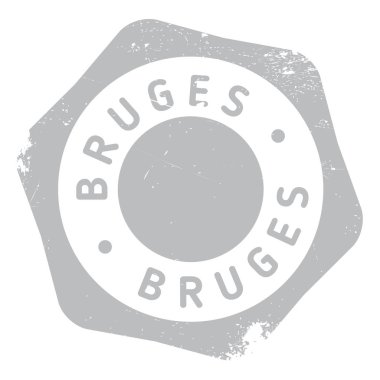 Bruges damga kauçuk grunge