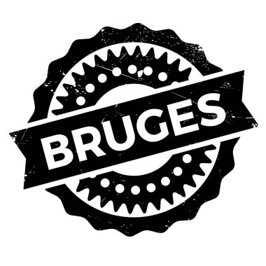 Bruges damga kauçuk grunge
