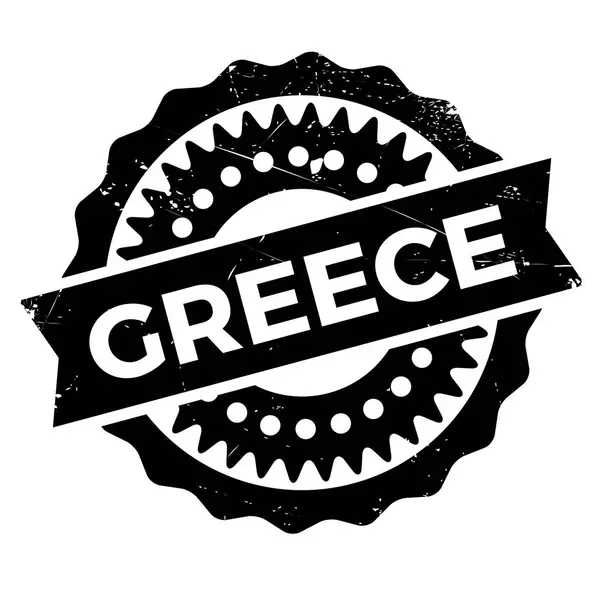 Stempel grunge karet Yunani - Stok Vektor