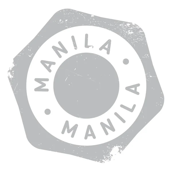 Manila stempel gumowy grunge — Wektor stockowy