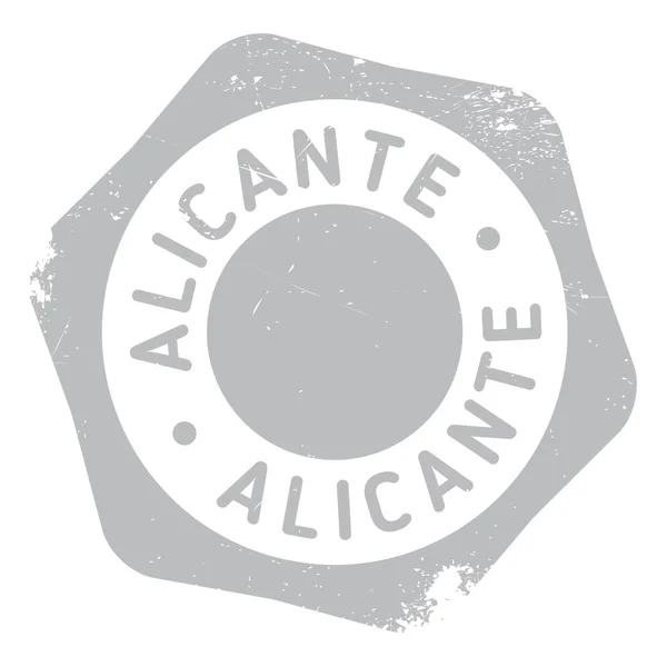 Grunge de goma sello Alicante — Archivo Imágenes Vectoriales