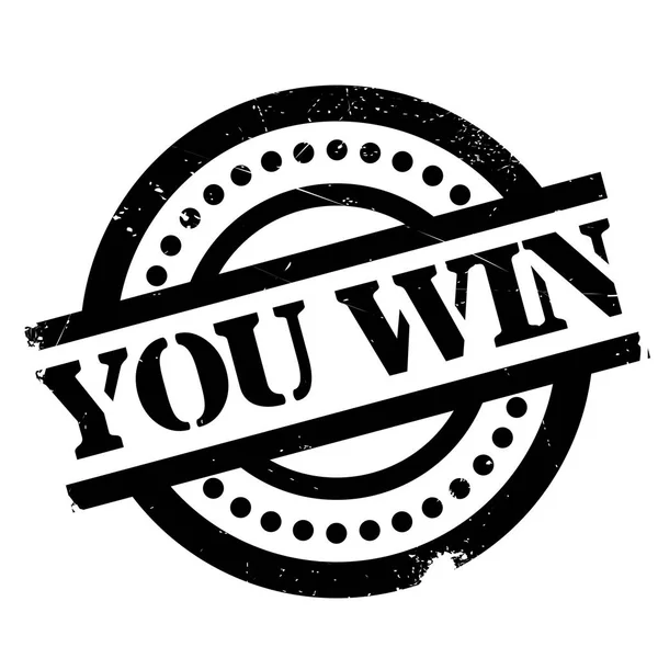 U Win rubber stempel — Stockvector