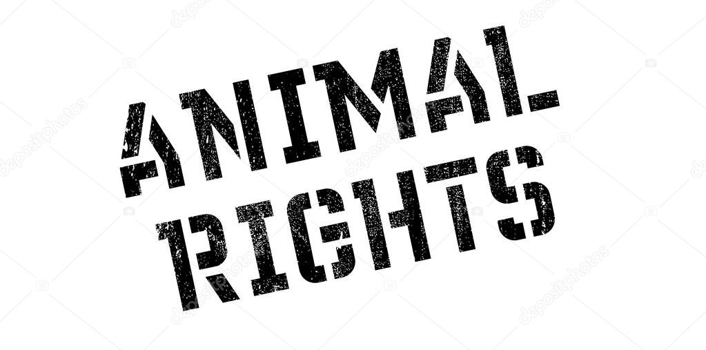 Animal Rights rubber stamp