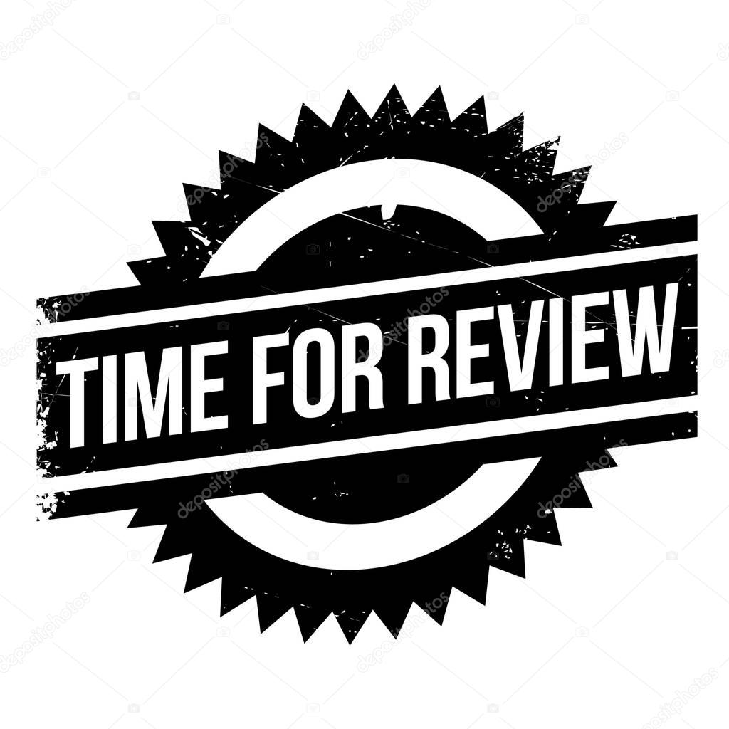 Time for review stamp