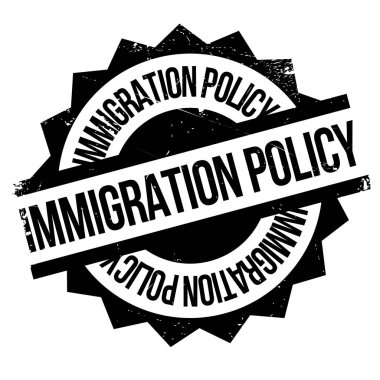 Immigration Policy rubber stamp clipart