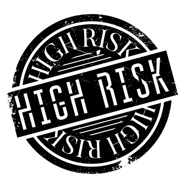 High Risk rubber stamp — Stock Vector