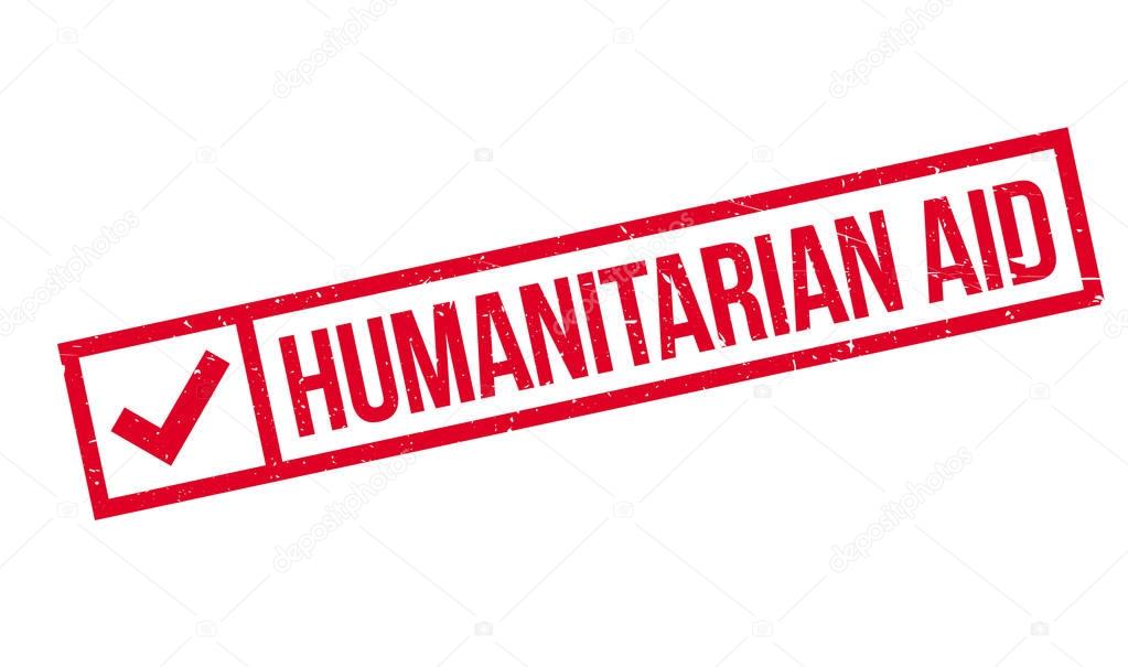 Humanitarian Aid rubber stamp