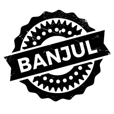 Banjul damga kauçuk grunge