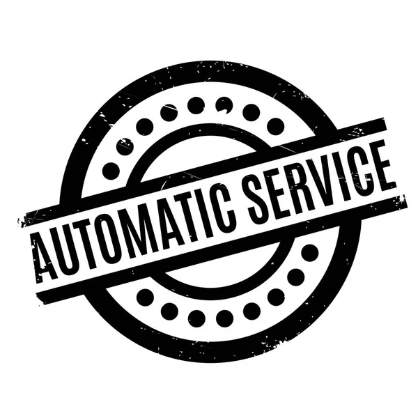 Sello de goma de servicio automático — Archivo Imágenes Vectoriales
