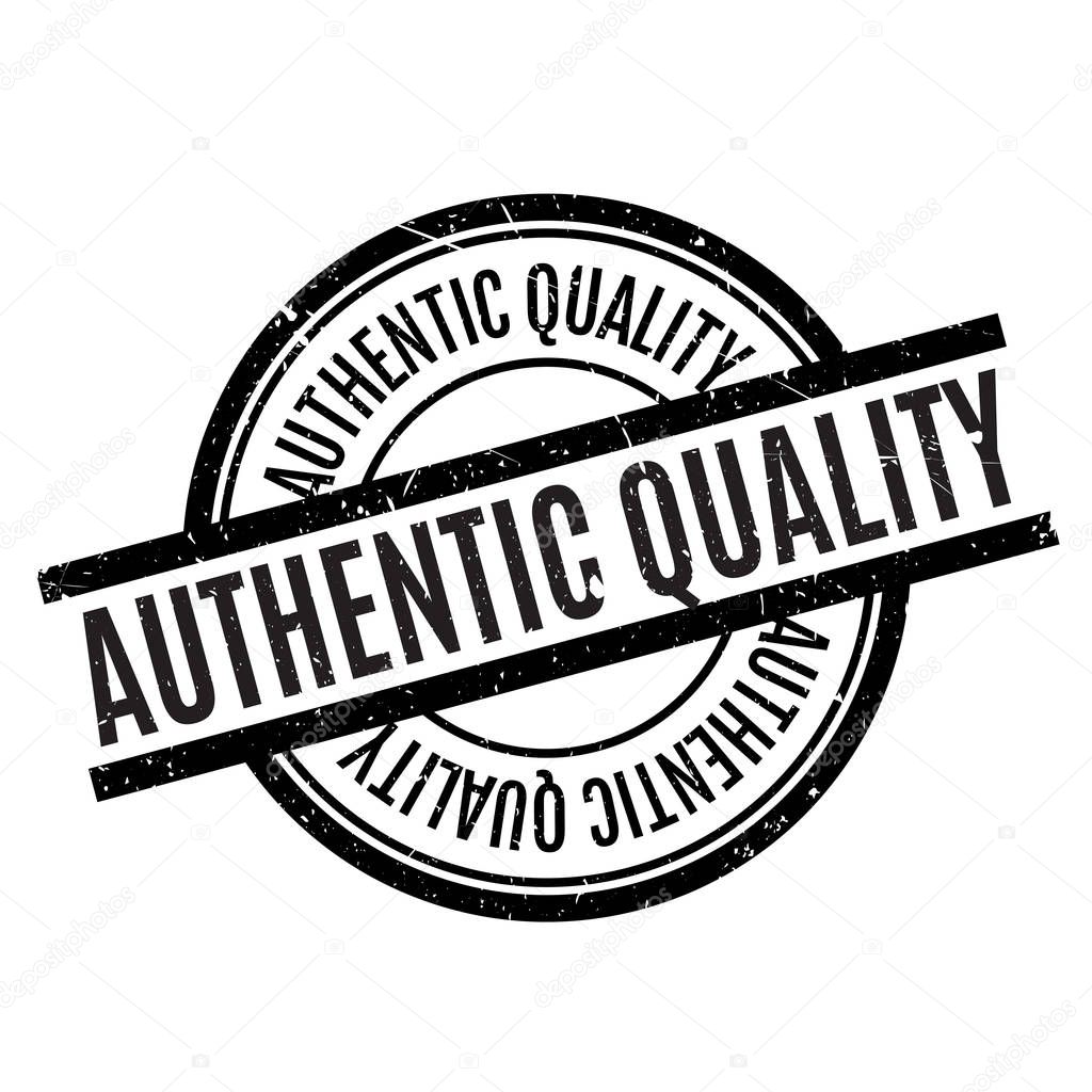 Authentic Quality rubber stamp