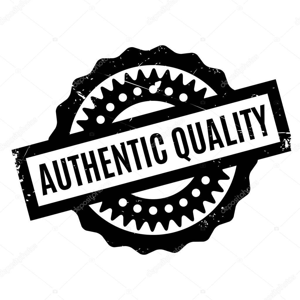 Authentic Quality rubber stamp