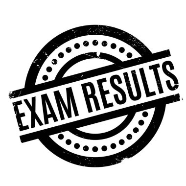 Exam Results rubber stamp clipart
