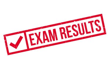 Exam Results rubber stamp clipart