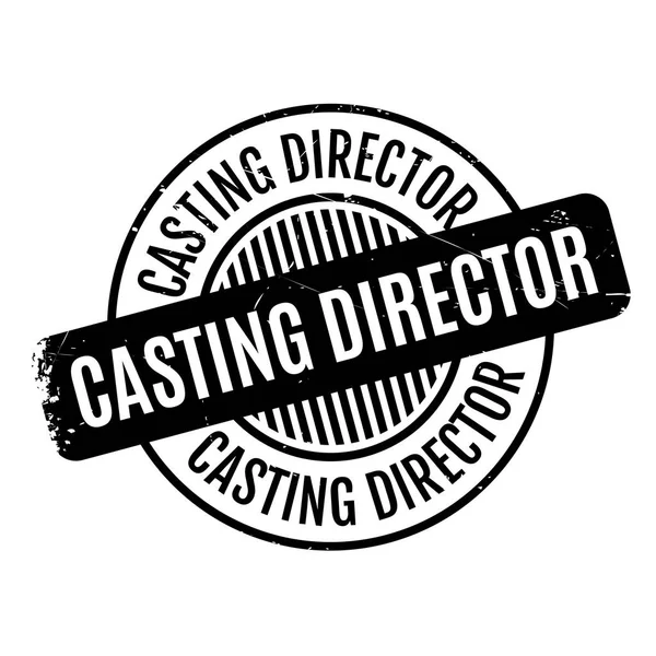 Casting igazgató gumibélyegző — Stock Vector