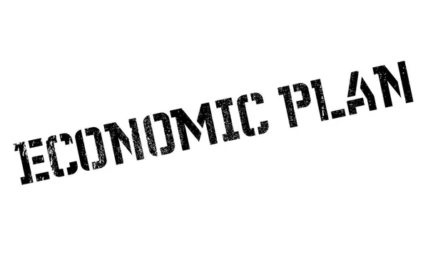 Piano economico timbro di gomma — Vettoriale Stock