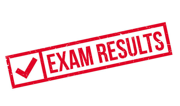 Exam Results rubber stamp