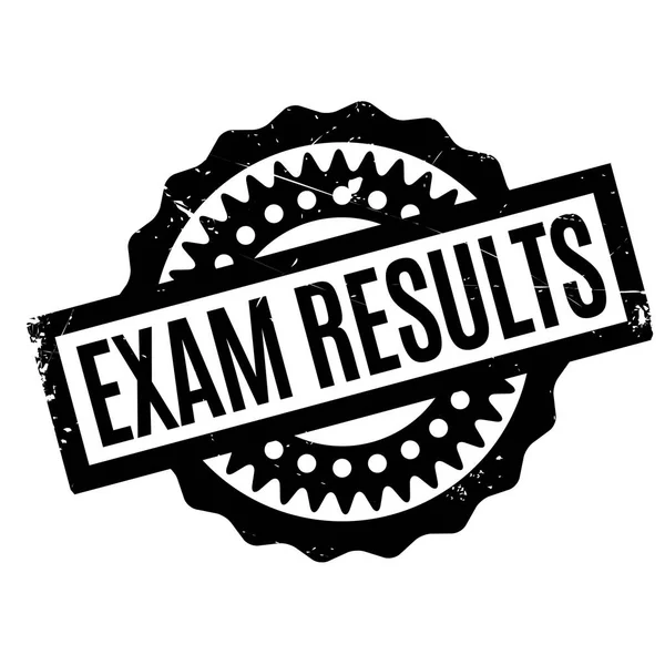 Resultados del examen sello de goma — Vector de stock