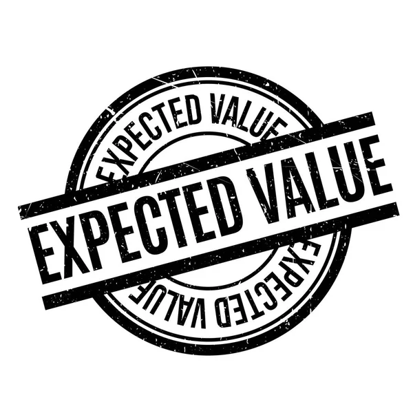 Expected Value rubber stamp — Stock Vector