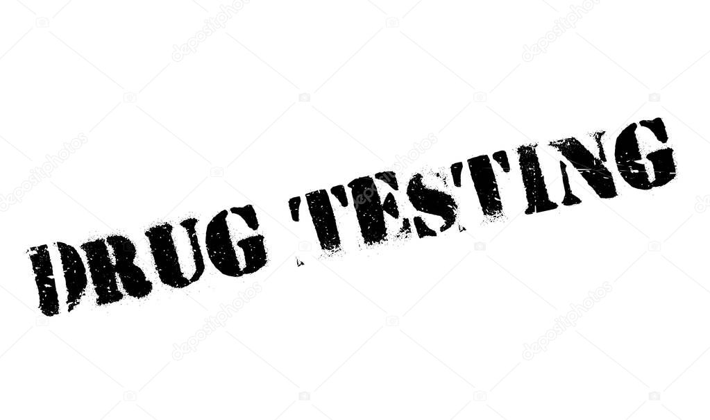 Drug Testing rubber stamp