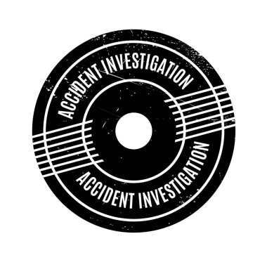 Accident Investigation rubber stamp clipart