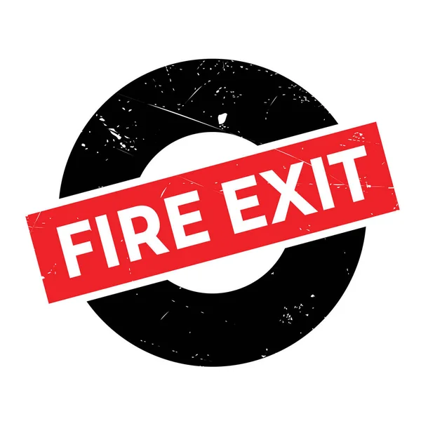 Timbre en caoutchouc Fire Exit — Image vectorielle