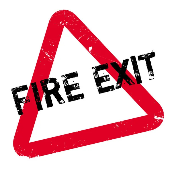 Timbre en caoutchouc Fire Exit — Image vectorielle