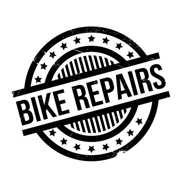 Cykel reparationer gummistämpel — Stock vektor