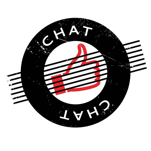Chat καουτσούκ σφραγίδα — Διανυσματικό Αρχείο