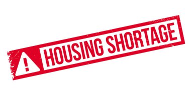 Housing Shortage rubber stamp clipart
