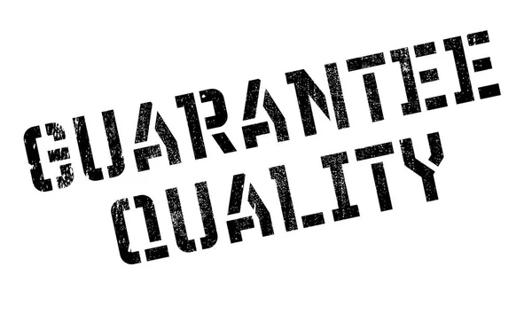 Garantie qualité tampon en caoutchouc — Image vectorielle