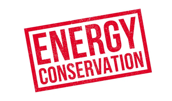 Timbre en caoutchouc Energy Conservation — Image vectorielle