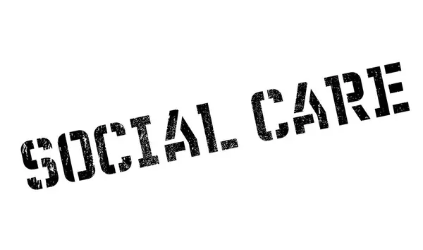 Sello de goma SOCIAL CARE — Archivo Imágenes Vectoriales